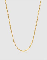 Nialaya Jewellery - Men's Gold Cable Chain