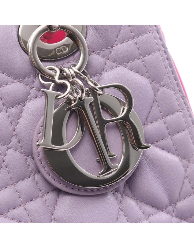 Pre-Loved by Azura Reborn - Pre-Loved Medium Bicolor Lambskin Cannage Lady Dior