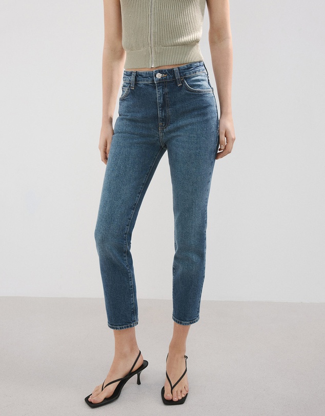 M.N.G - Claudia Slim-Fit Cropped Jeans