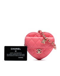 Pre-Loved by Azura Reborn - Pre-Loved Mini Lambskin CC in Love Heart Crossbody