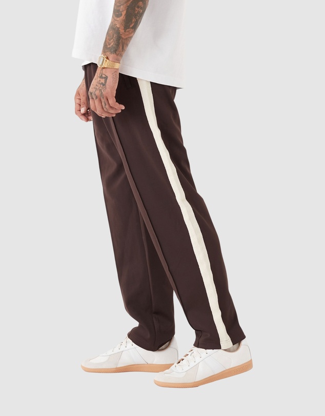 Zanerobe - Stitched Football Trackpant Dk Choc