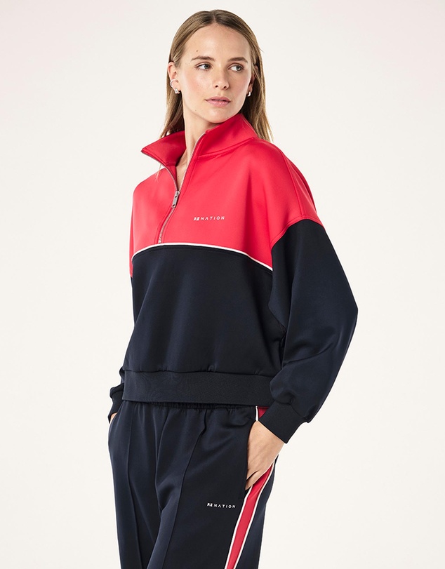 P.E Nation - Boundless Zip Neck Sweat