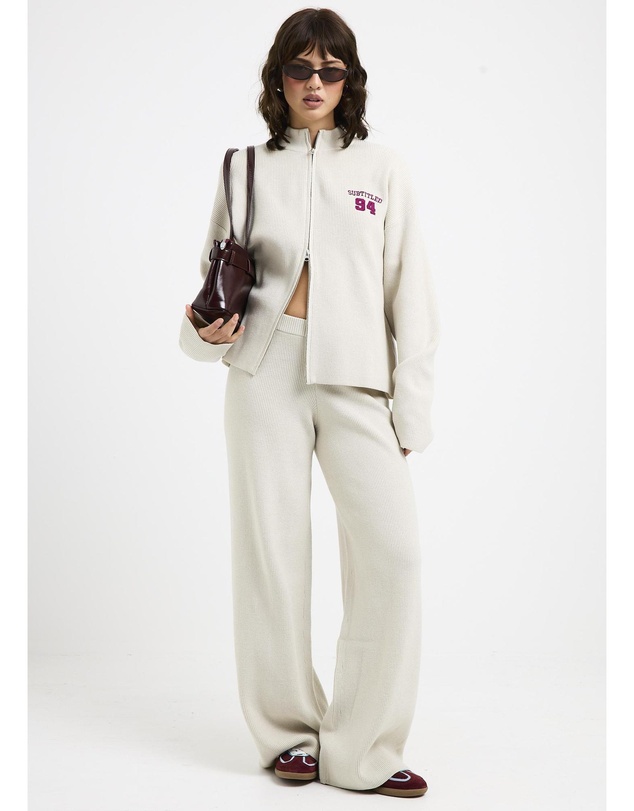 Subtitled - Agnes Rib Double Zip Through Jacket