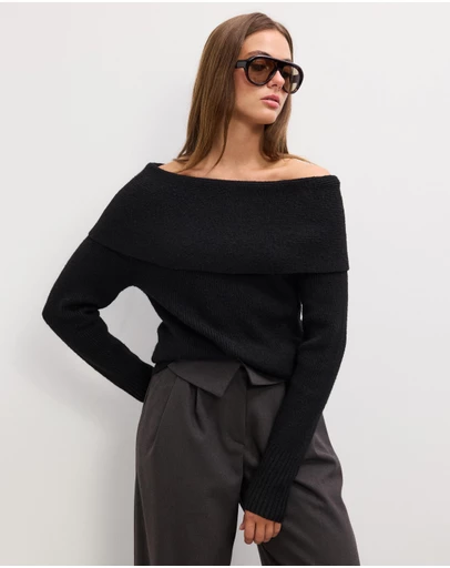 The Fated - Sammy Off Shoulder Knit Top
