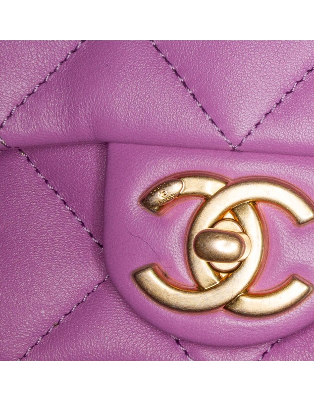 Pre-Loved by Azura Reborn - Pre-Loved chanel Mini Flap Bag Lambskin Chain Strap