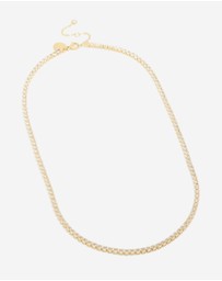Lovisa - Waterproof Gold Plated Stainless Steel Cubic Zirconia Tennis Necklace