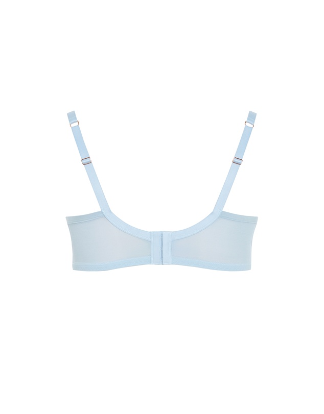 City Chic - Plus size Tabrett Demi Underwire Bra - sky blue