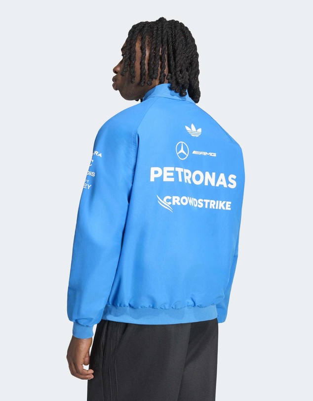 adidas Performance - MERCEDES - AMG PETRONAS FORMULA 1 TEAM BLUE WONDER DRIVER HARRINGTON JACKET Mens