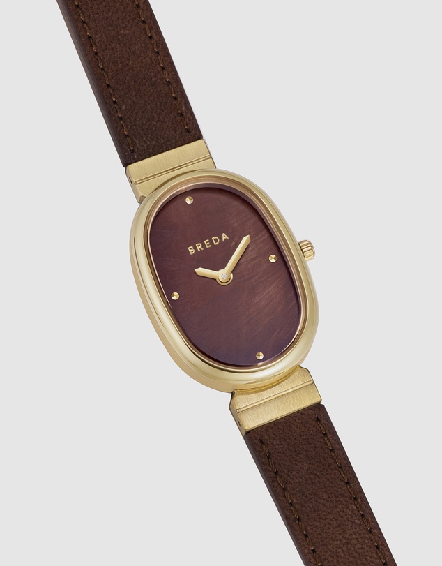 Breda - Jane 1764b Leather Band Watch, 23mm