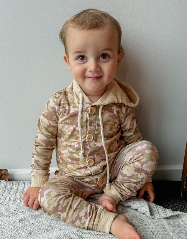 WITH LOVE FOR KIDS - Hooded All In One - Babies