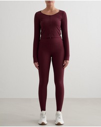 Aim'n - Ribbed Performance Zip Cardigan