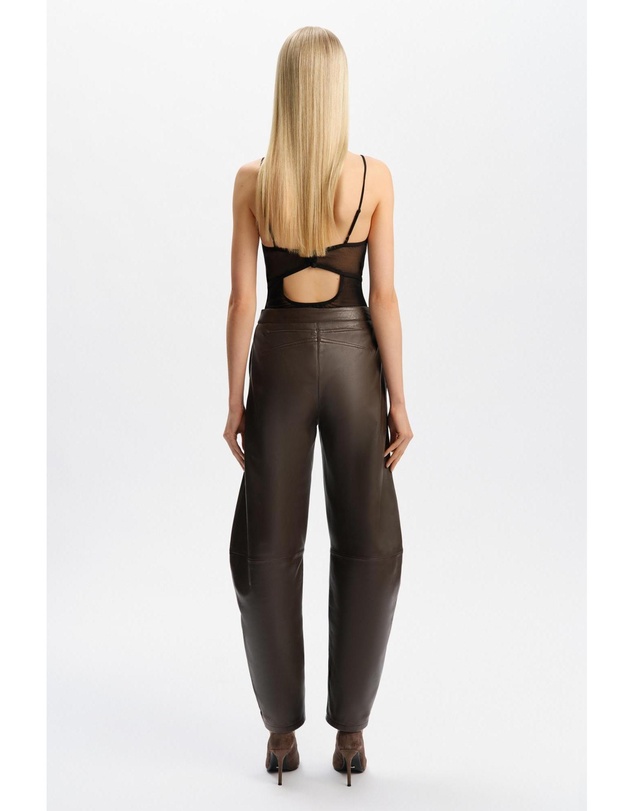 Bardot - Ryan Leather Barrel Pant