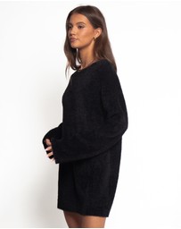 Petal & Pup - Mitchell Knit Mini Dress - Black