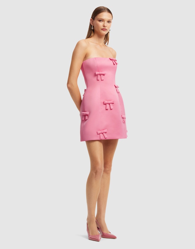 LEO LIN - Roselle Bow Mini Dress