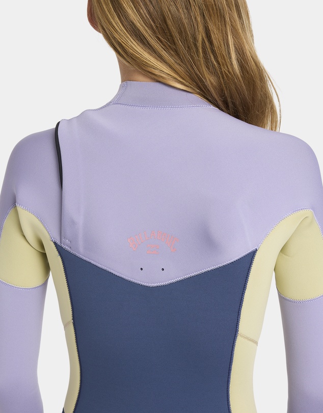 Billabong - Girls 8 to 16 4/3Mm Synergy Natural GBS Chest Zip Long Sleeve Fullsuit
