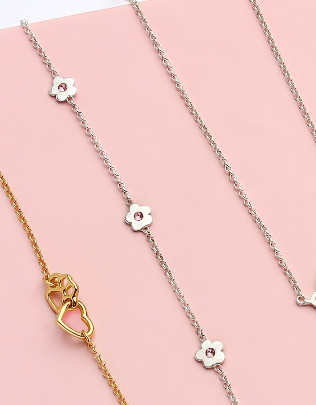 Elli Jewelry - Floral Kids Bracelet in 925 Silver