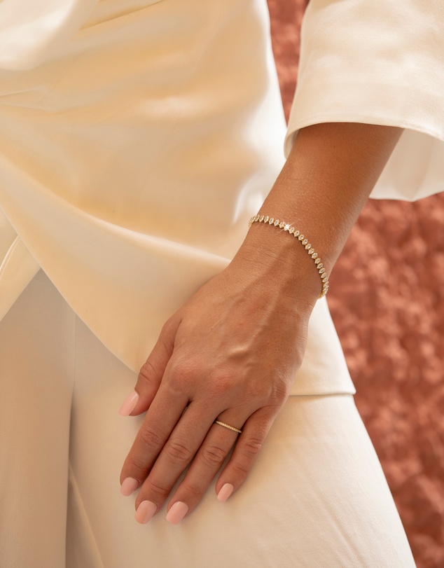 Mestige - Luna Marquise Bracelet - 18K Gold Plated