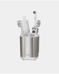 Joseph Joseph - EasyStore™ Steel Toothbrush Caddy (White)
