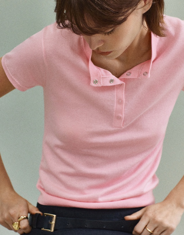 M.N.G - Short-Sleeved Fine-Knit Sweater
