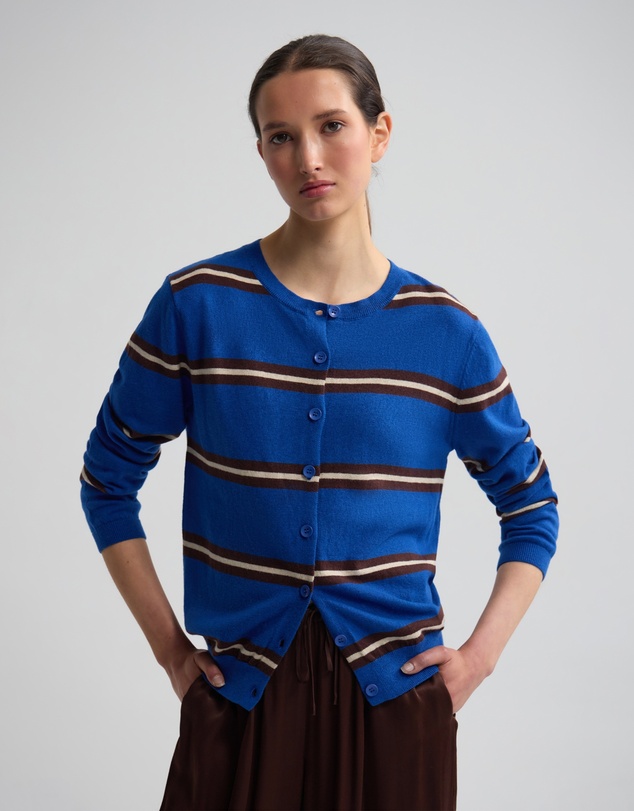 Oxford - Margurite Striped Cardigan