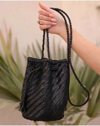 Sol Sana - Solan Leather Bucket Bag Black