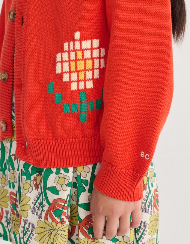 Bobo Choses - Pixel Daisy Cardigan - Babies-Teens