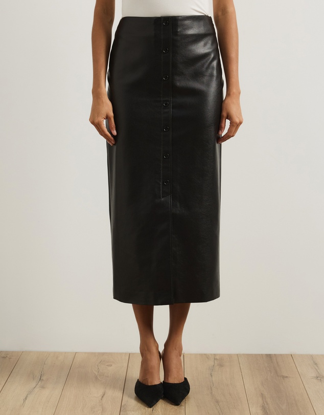 Atmos&Here - Laura Leather Look Pencil Skirt