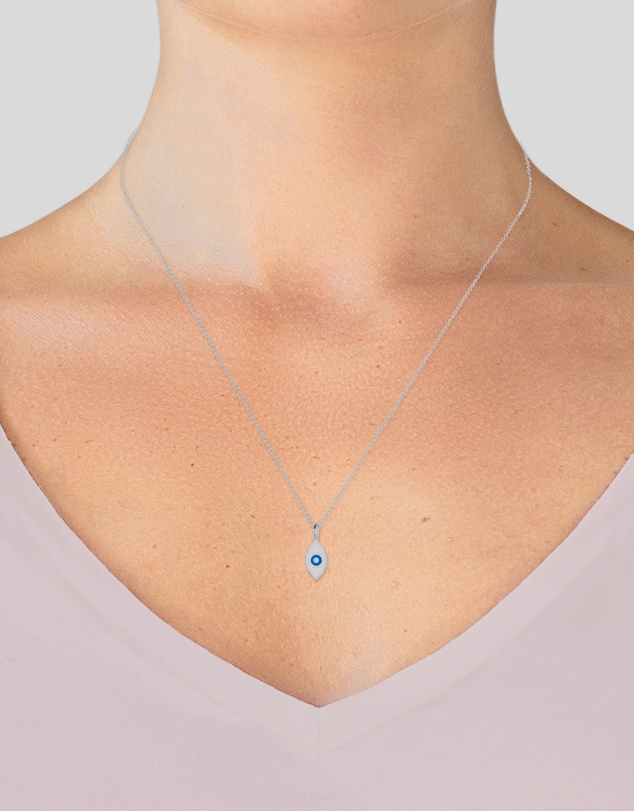 Elli Jewelry - Evil Eye Pendant Necklace in 925 Silver