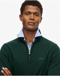 Superdry - Wool Blend Half Zip Slim Fit Jumper