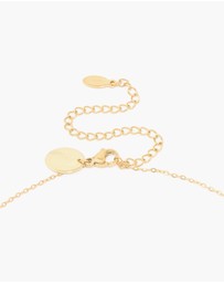 Lovisa - Waterproof Gold Plated Stainless Steel Cubic Zirconia Leo Zodiac Sign Necklace