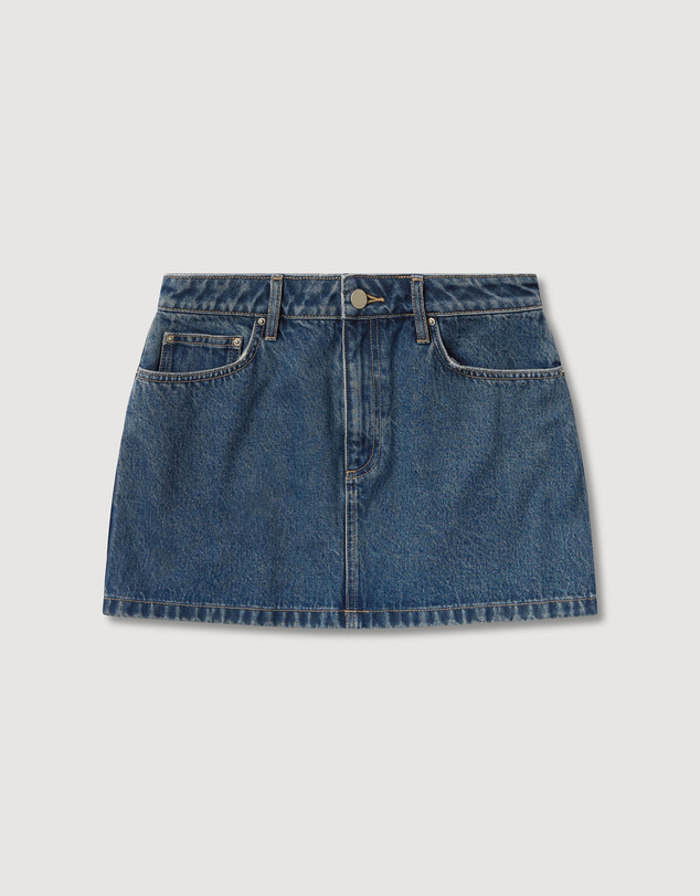 Revibe - Repaired Assembly Label Womens Callista Denim Mini Skirt - AU 10