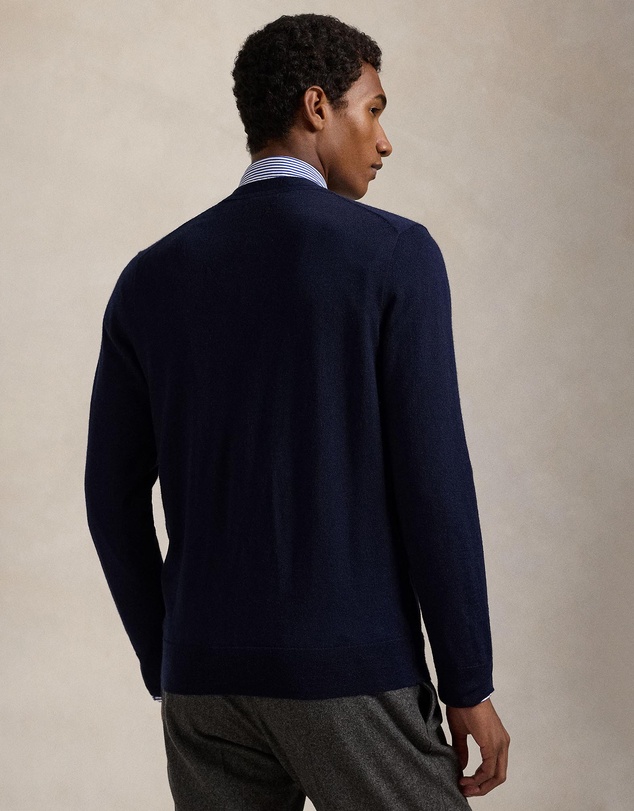 Polo Ralph Lauren - Slim Fit Washable Wool V-Neck Cardigan