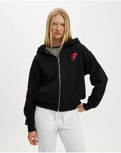 Cotton On - Graphic License Zip Through Hoodie
