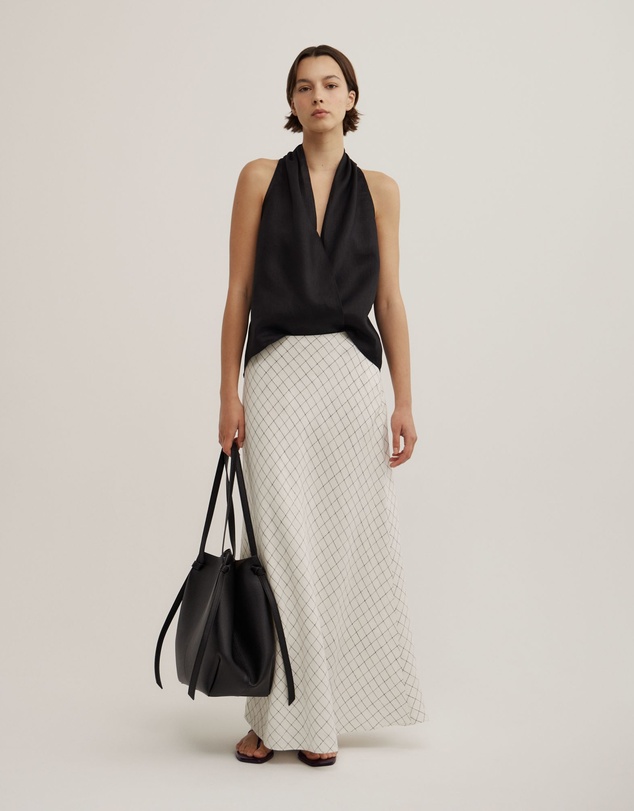 Witchery - Bias Linen Slip Skirt