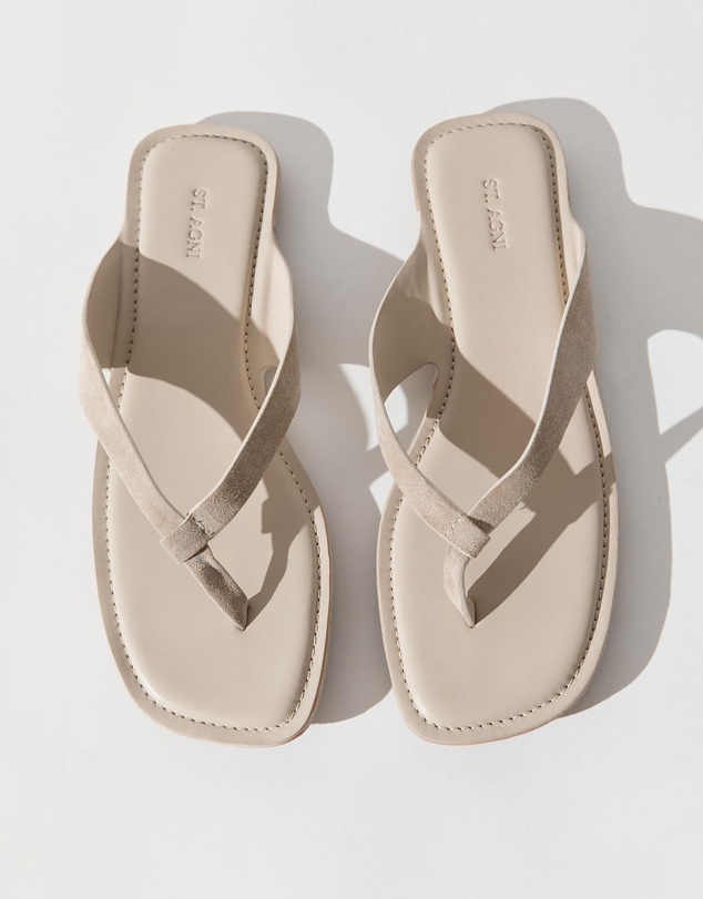 St. Agni - Suede Opanka Slides