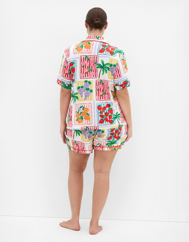 City Chic - Margo Fruit Print Sleep Short