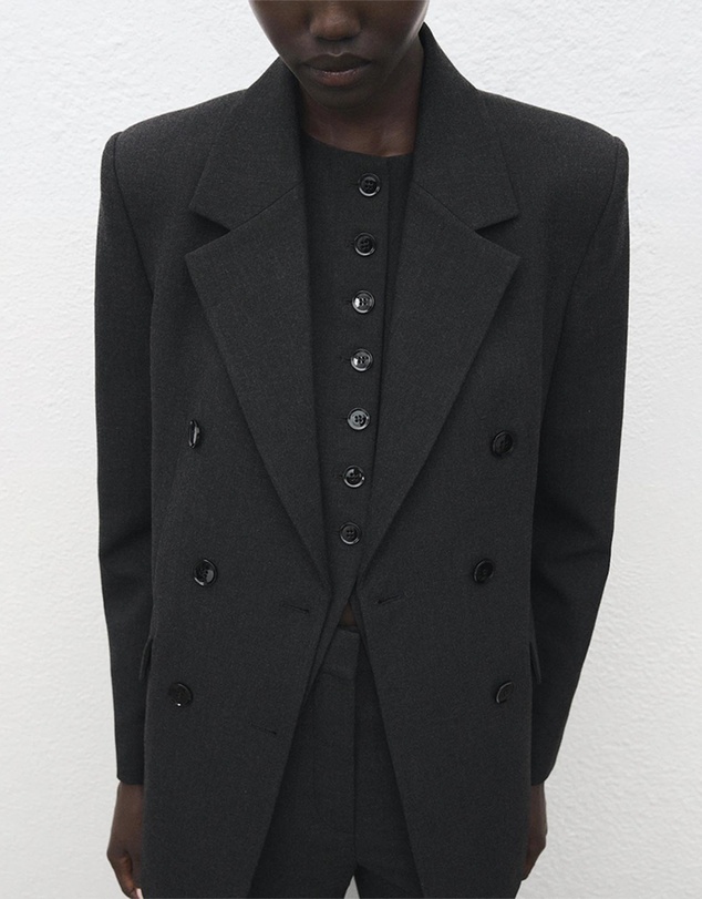 M.N.G - Double-Breasted Suit Jacket
