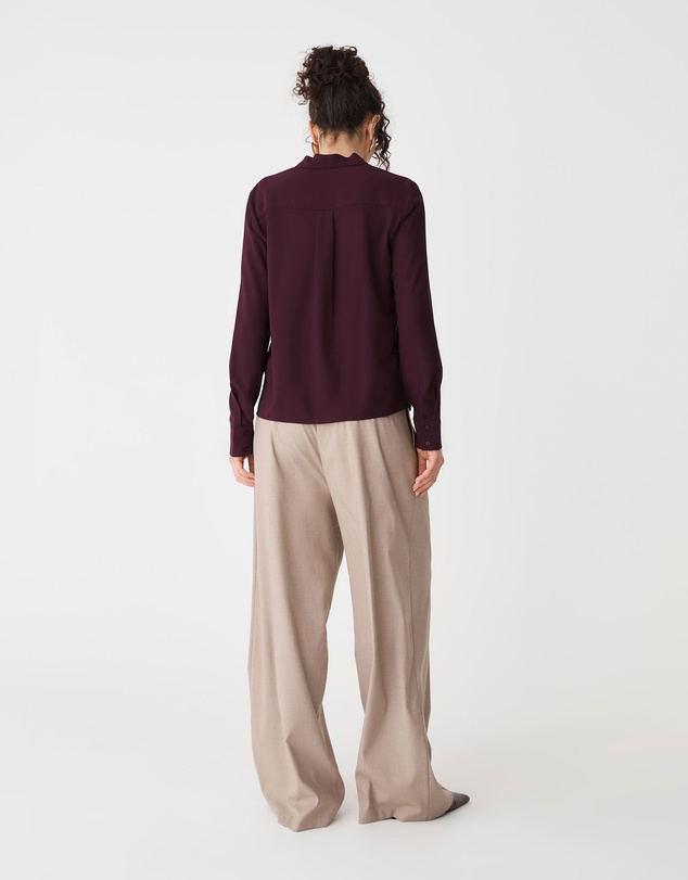 Forcast - Claudia Pleat Neck Blouse