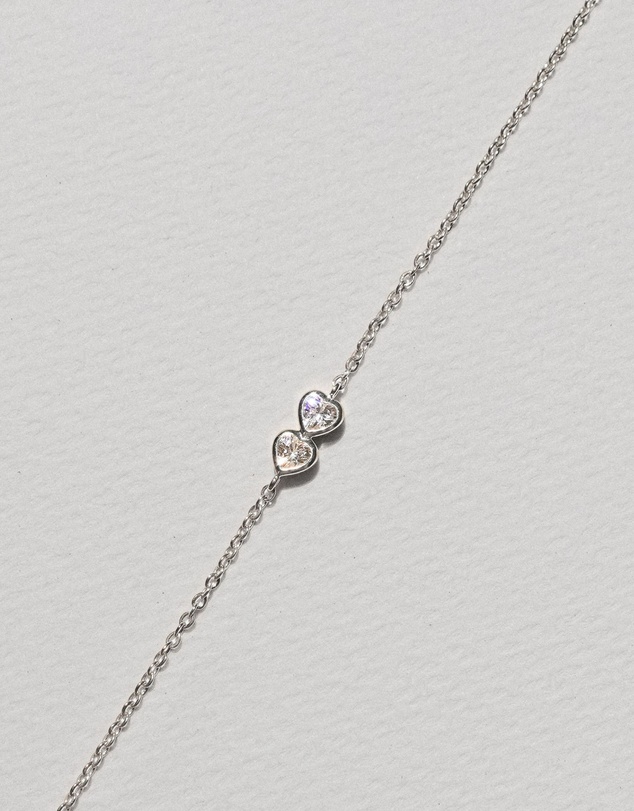 SAINT VALENTINE - Two Of A Kind Heart Bracelet - Silver