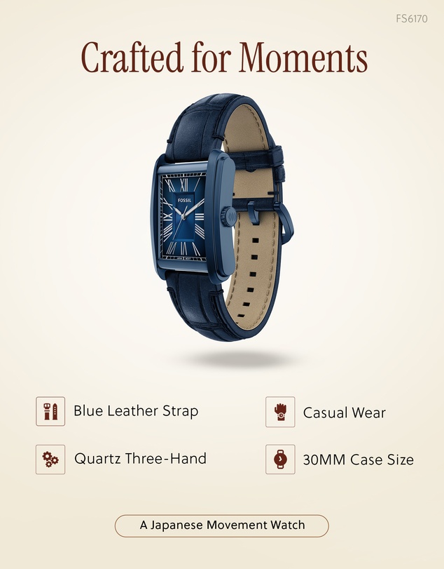 Fossil - Carraway Blue Analogue Watch