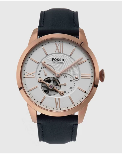 Fossil - Townsman Auto Blue Analogue Watch ME3171