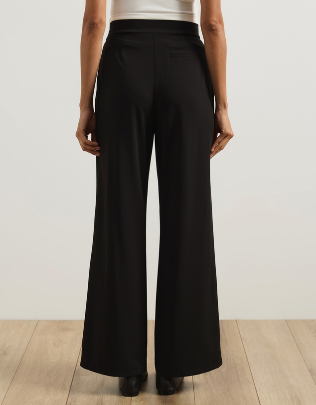 Atmos&Here - Cally Contrast Waist Wide Leg Pants
