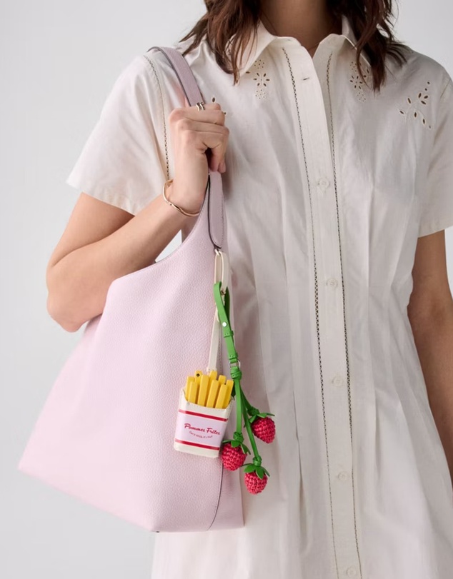 Kate Spade - Charmed Mixed Material French Fry Bag Charm