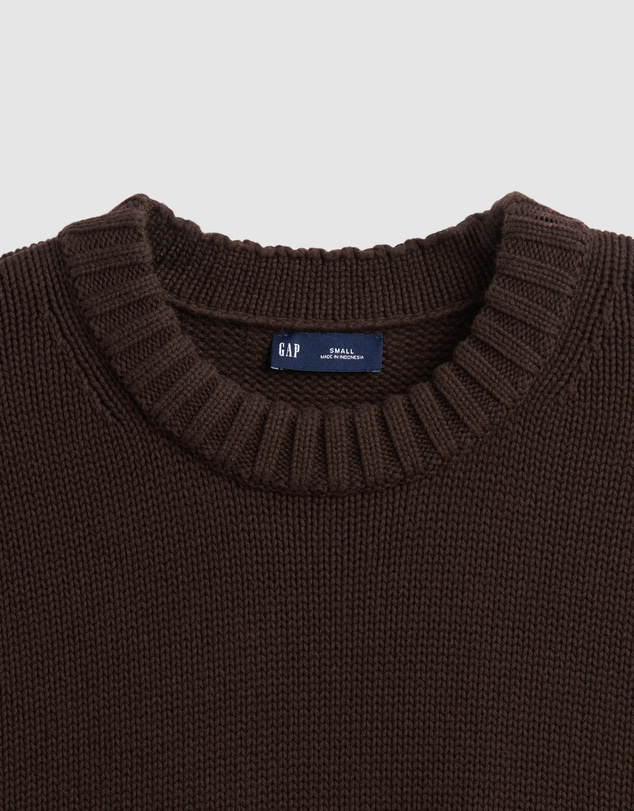 GAP - Cotton Oversized Boyfriend Crew Pullover