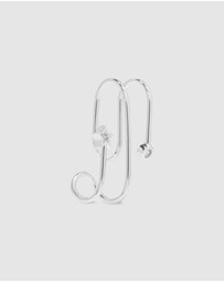 Wanderlust + Co - In The Star Silver Ear Cuff