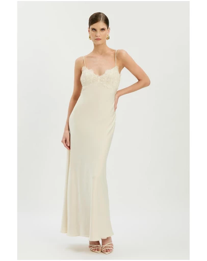 Bardot - Elisan Lace Satin Maxi Dress