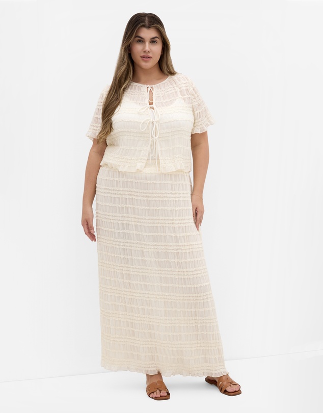 City Chic - Emelia Shirred Skirt
