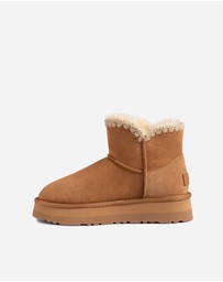 Ozwear Connection Uggs - Ugg Eskimo Buckled Platform Mini Boots