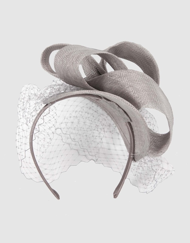 Max Alexander - Sinamay Veil Fascinator