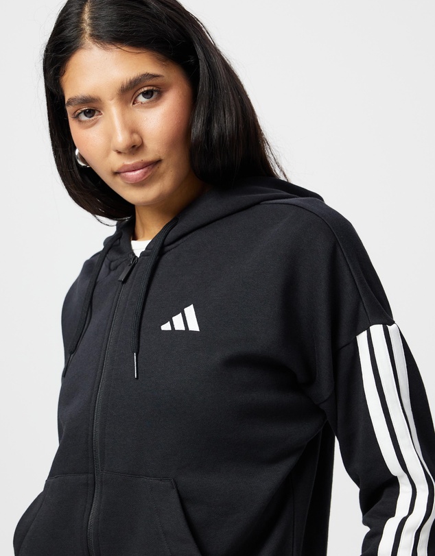 adidas Sportswear - Essentials 3-Stripes Full-Zip Fleece Hoodie